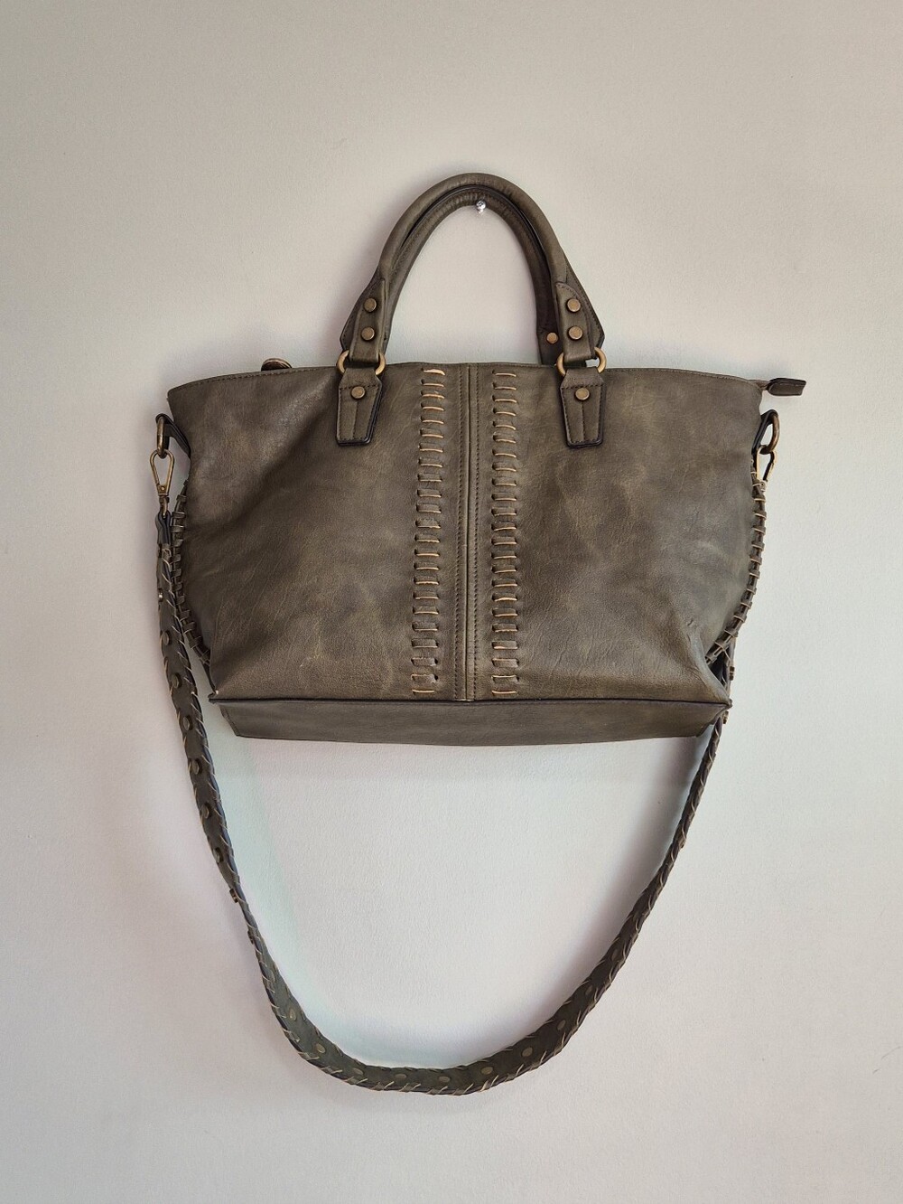 Hayden Hatnett Leather Tote Handbag